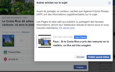 Facebook surveille vos fake news!